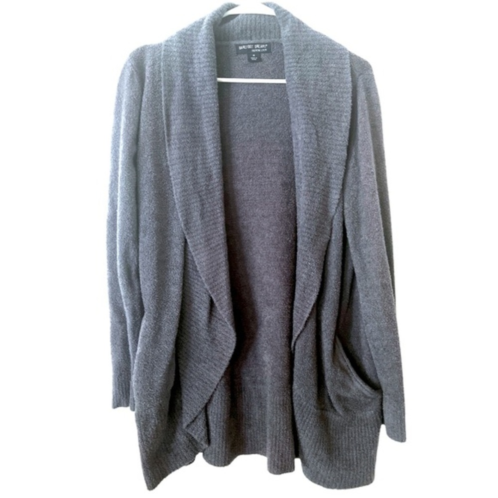 Barefoot Dreams Cozy Chic Light Shawl Collar Cardigan with Pockets M‎